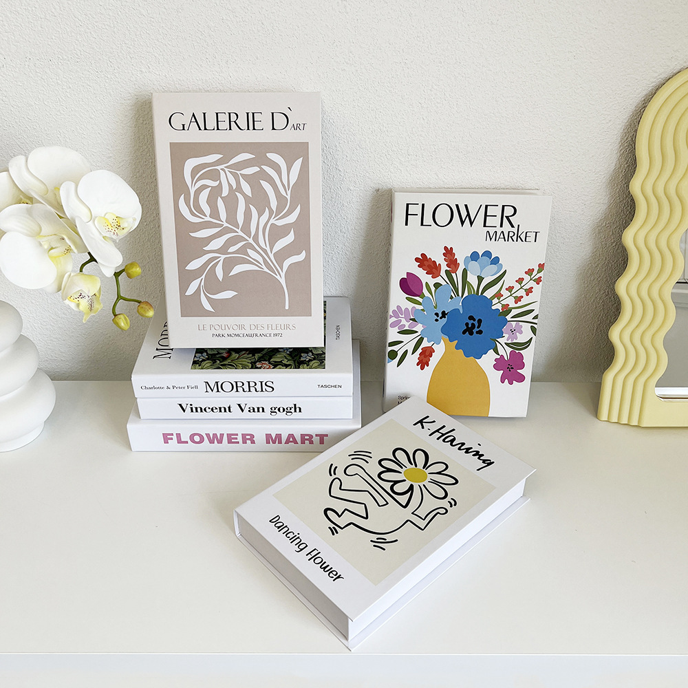 Interior Design Book - Simulation Buch Kunst Blume Englisch Dekorative