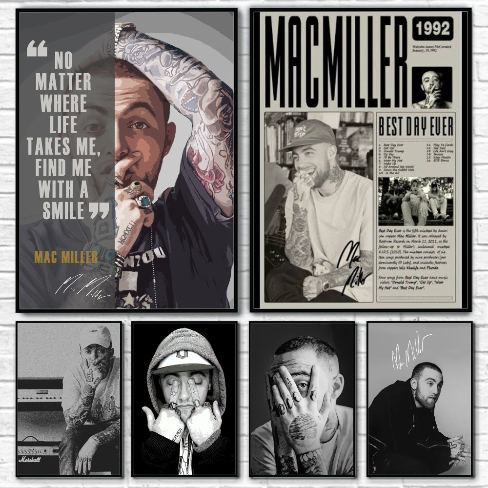 Interior Design Poster - Rapper M-Mac Miller Poster, Raumdekoration, Heimdekoration,