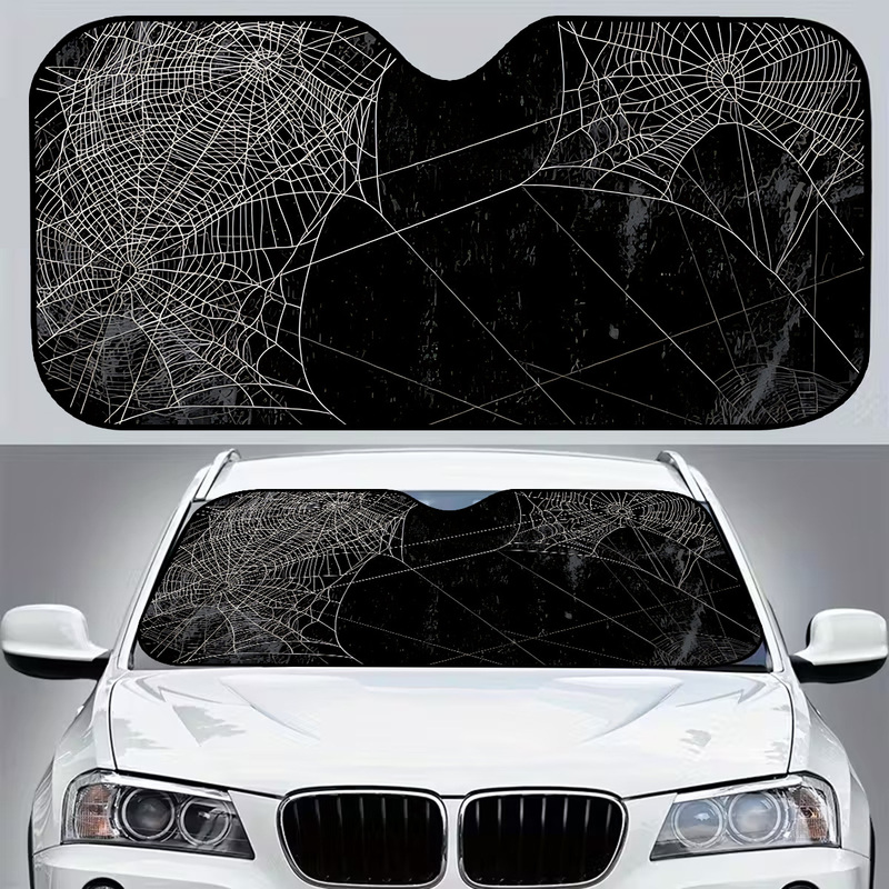 Interior Design Web Free - 1 Stück Spinnennetz-Windschutzscheiben-Sonnenschutz, für SUV, Wohnmobil,