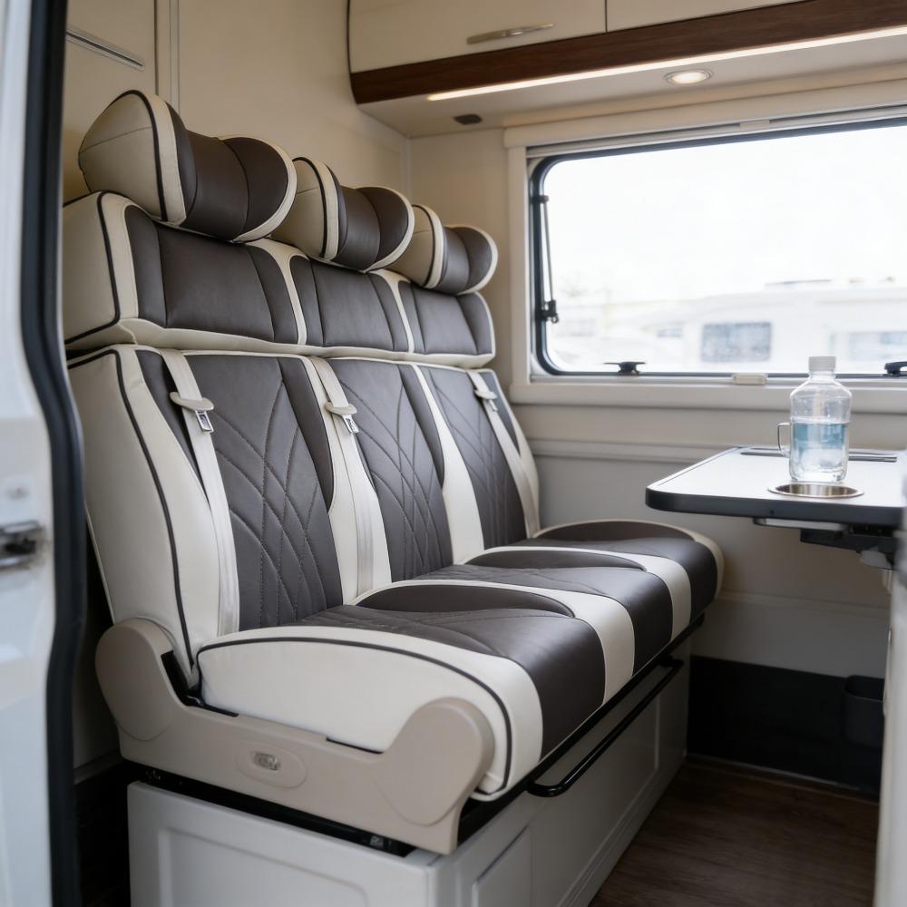 Interior Design Terms - Maßgefertigte Leder-Innenausstattung für Wohnmobile - Klappbares