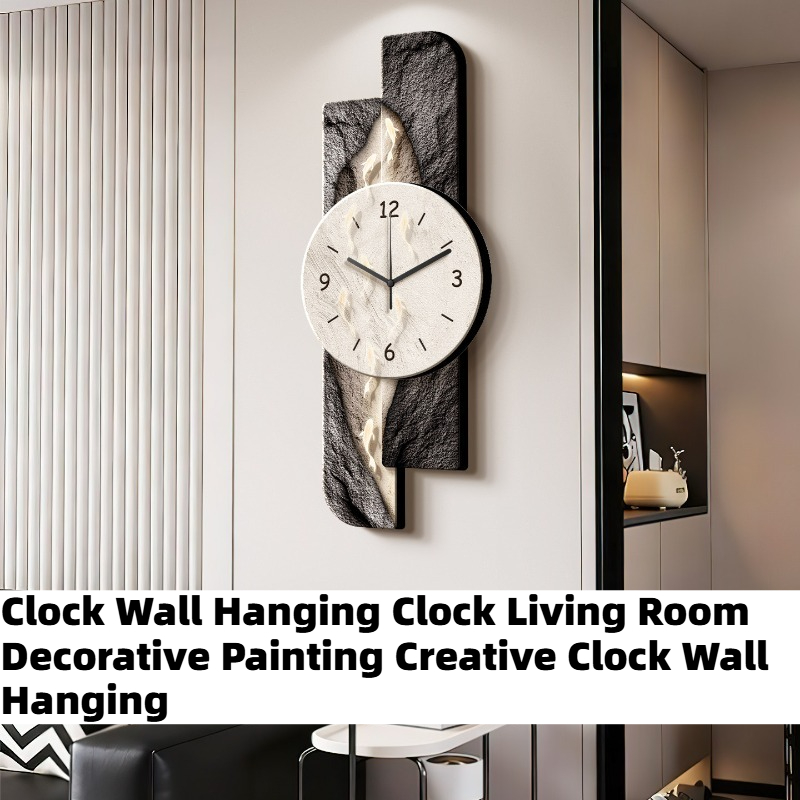 Interior Design Living Room And Kitchen - Wohndesign Wanduhr Moderne Geräuschlose Haus- und