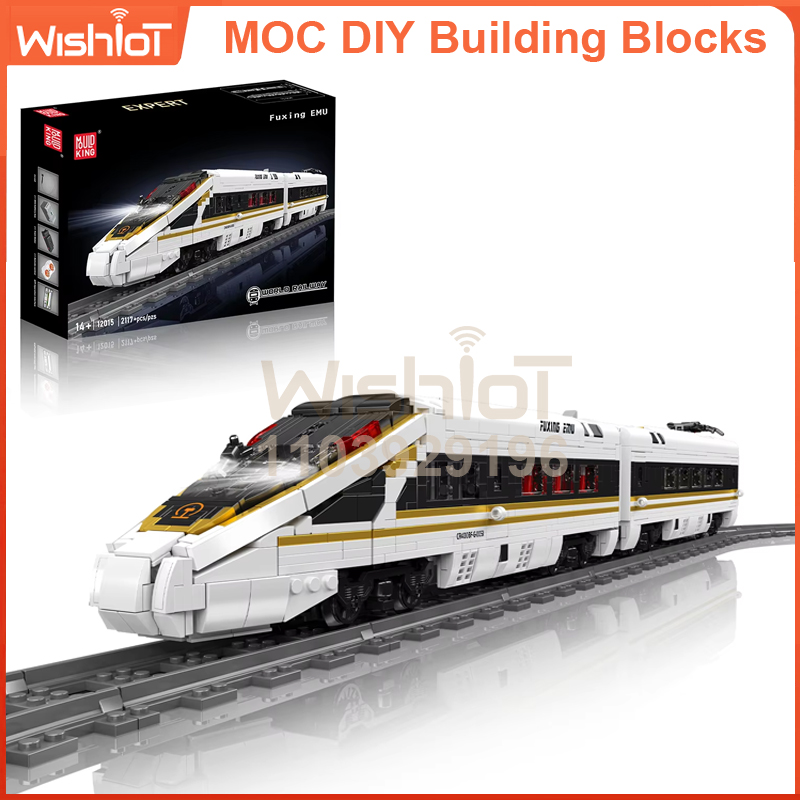 Interior Design Build - 12015 Hochgeschwindigkeits-Zug-Modellbausatz 2117-teiliges, detailliertes Eisenbahnmodell mit