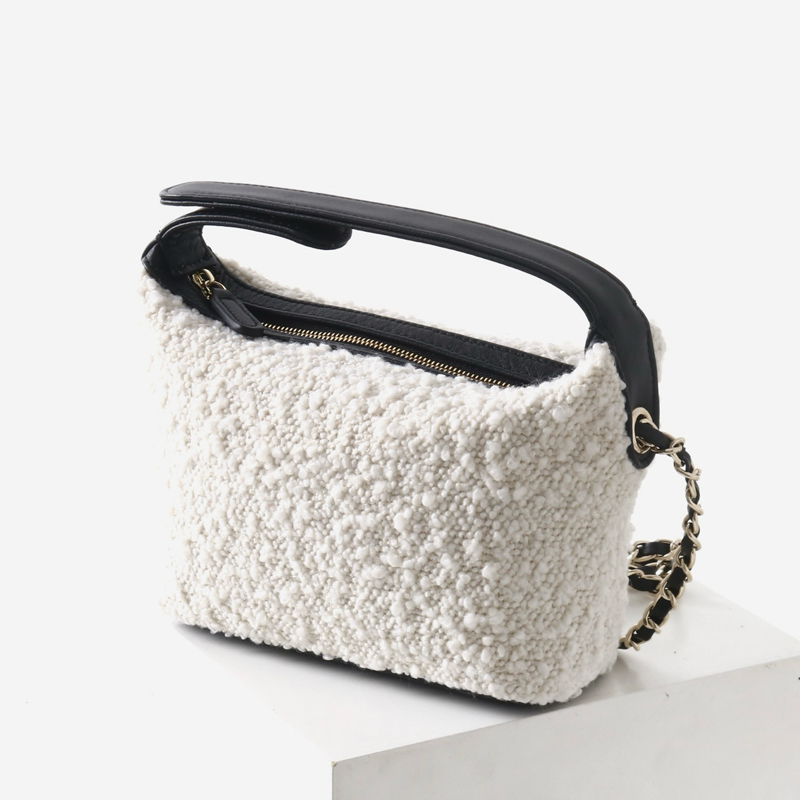 Interior Design Women - Klassische Mini-Hobo-Taschen aus Leder für Damen,