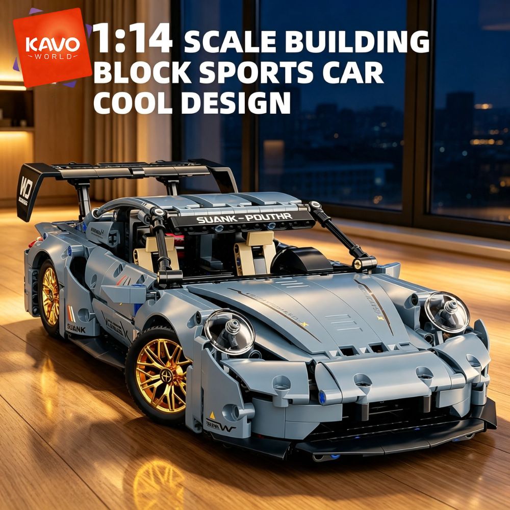 Interior Design Build - KAVOWORLD 973-teiliges cooles Spielzeug-Bausteinset 1:14 Kreatives