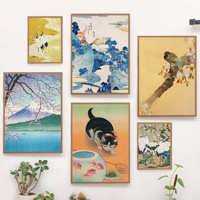 Interior Design Poster - Japanische Katsushika Hokusai Leinwand Malerei Wand