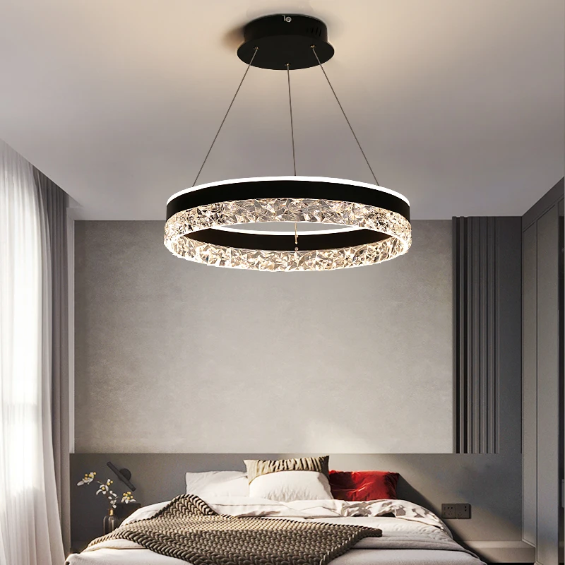 Interior Design Living Room And Kitchen - Moderne Luxus-Kristall-LED-Pendelleuchte für Wohnzimmer, Schlafzimmer, Hotel,