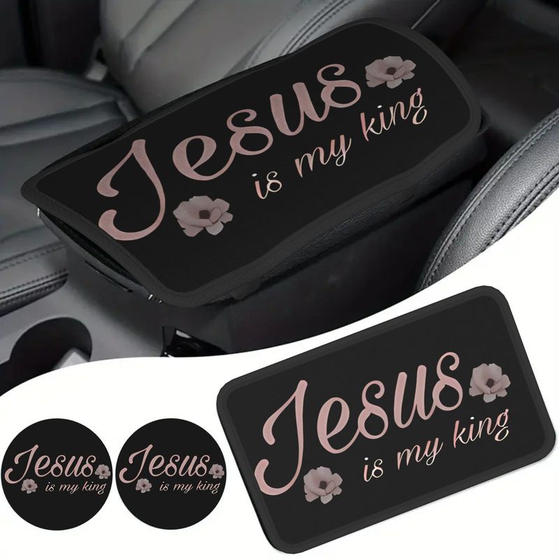 Interior Design Women - Is My King Armlehnen-Getränkehalter-Set mit Album-Cover-Design,