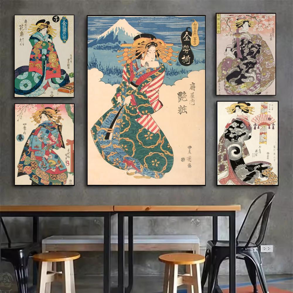 Retro-Poster mit japanischer G – Interior Design Poster Bewertung und Preis