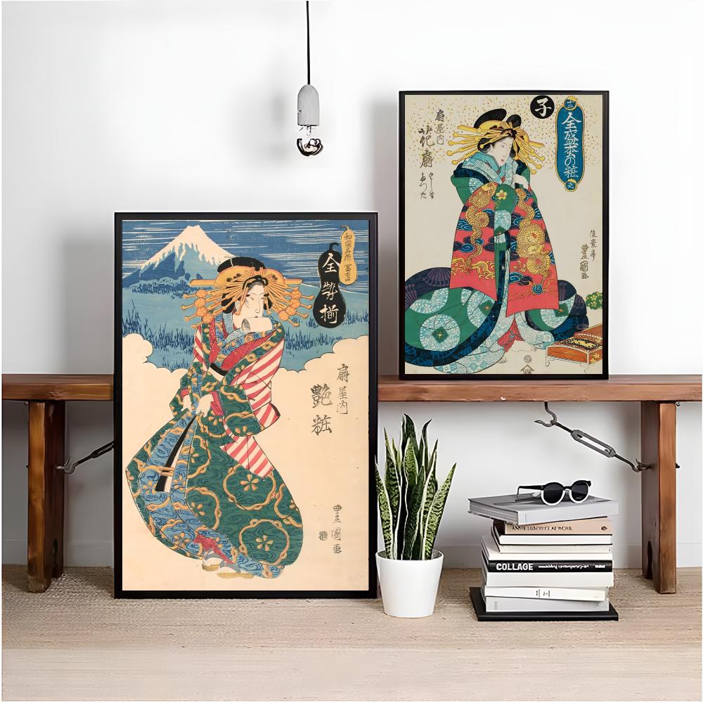 Retro-Poster mit japanischer G – Interior Design Poster Bewertung und Preis
