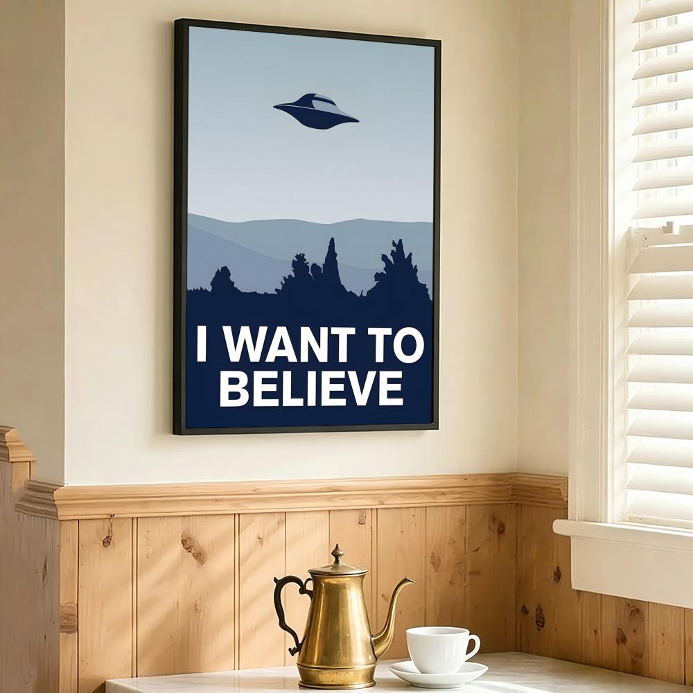 I WANT TO BELIEVE The X Files  – Interior Design Poster Bewertung und Preis