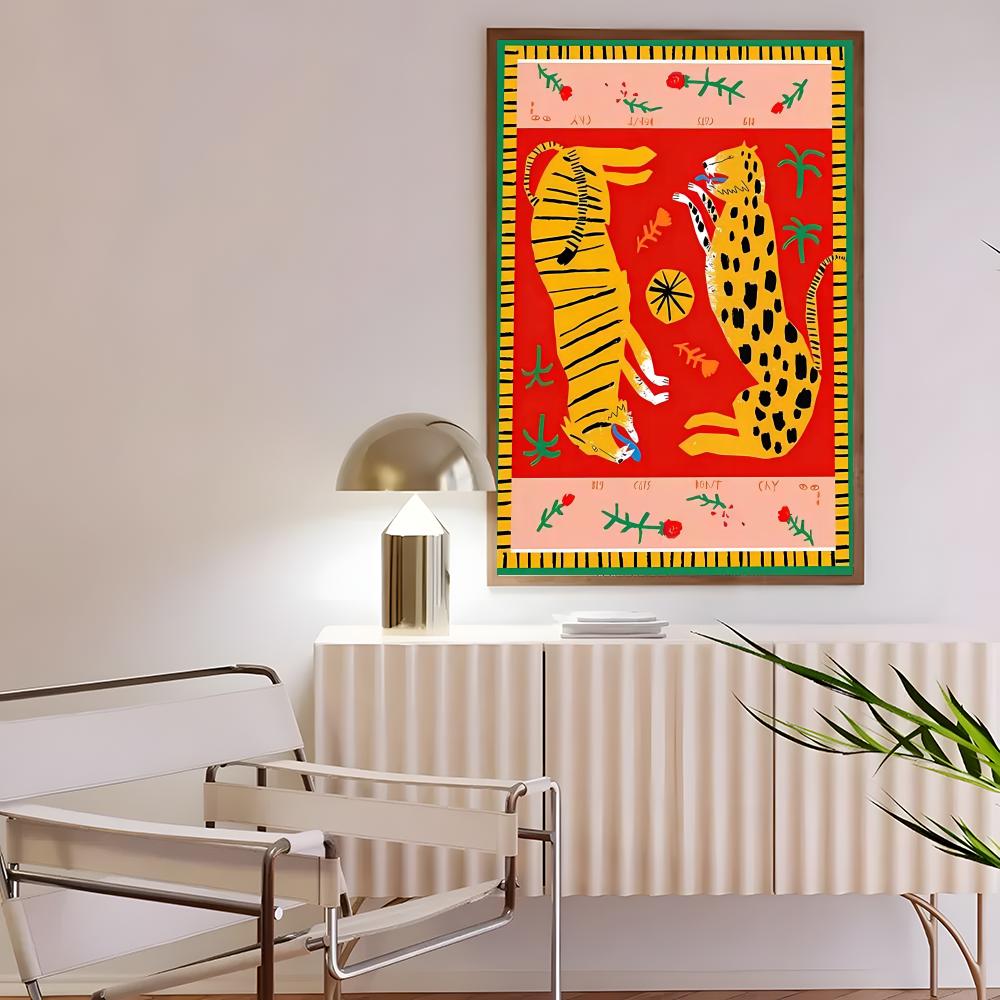Farbenfrohes Kunstwerk W-Wild  – Interior Design Poster Bewertung und Preis
