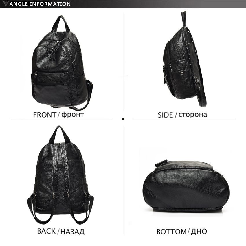 Rucksack aus gewaschenem Leder – Interior Design Women Bewertung und Preis
