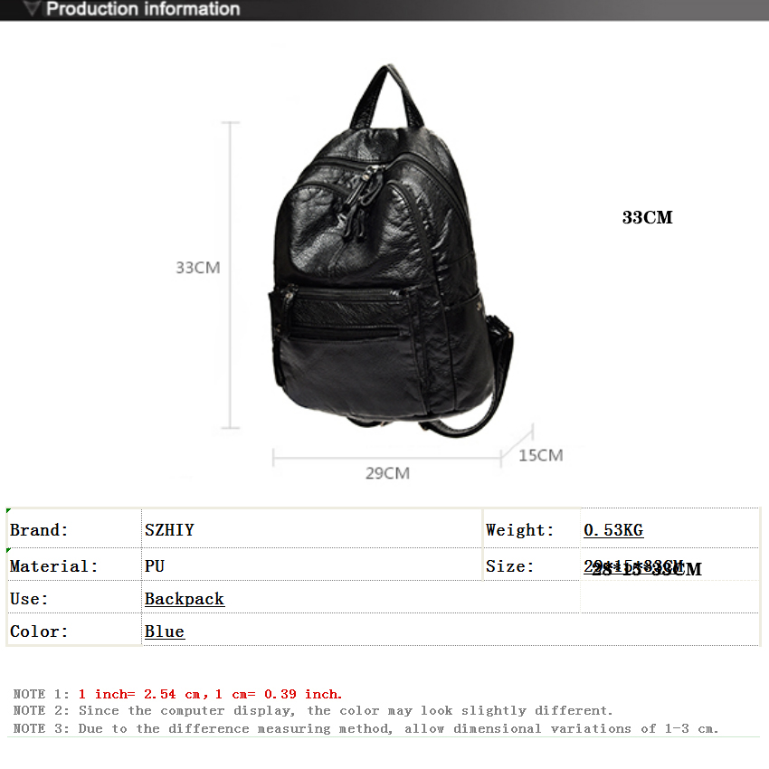 Rucksack aus gewaschenem Leder – Interior Design Women Bewertung und Preis
