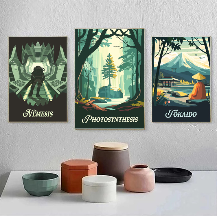 Cartoon Abstrakte Spiel Szene  – Interior Design Poster Bewertung und Preis