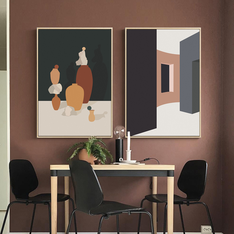 Retro Morandi Gebäude Leinwand – Interior Design Build Bewertung und Preis